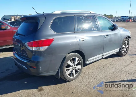 2013 Nissan Pathfinder Platinum z USA, uszkodzony, nr VIN 5N1AR2MM9DC642767